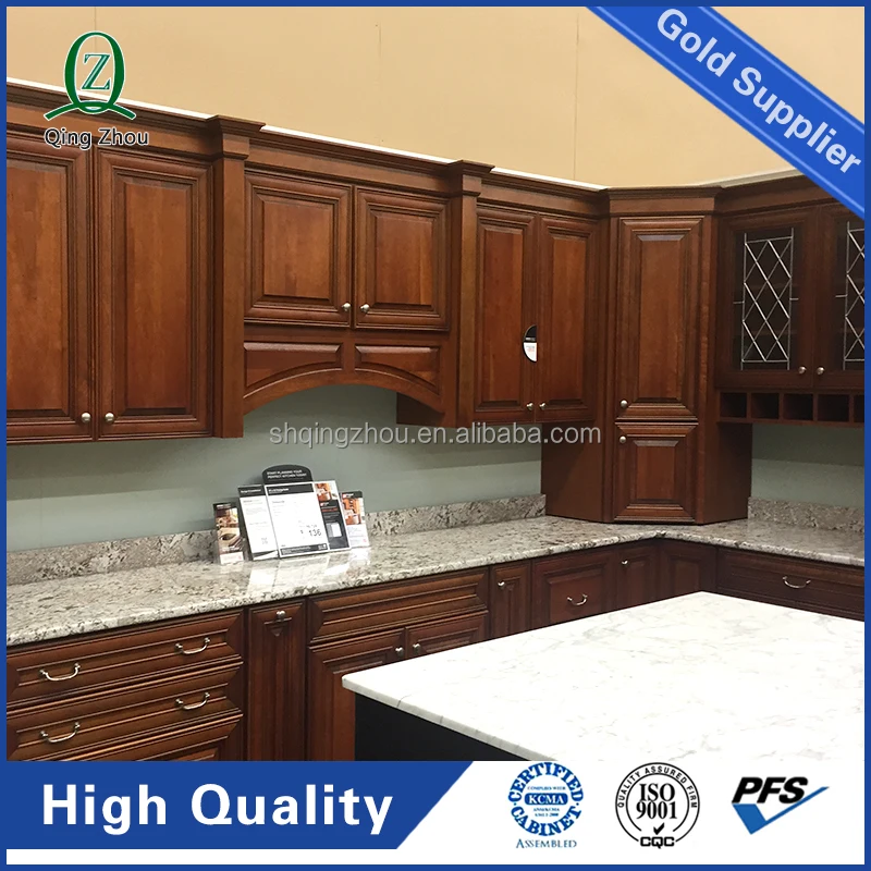 Вьетнамская фабрика, 45 градусов, приподнятая панель, твердый деревянный кухонный шкаф