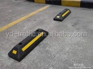 Rubber and Plastic Stopper 550*150*100mm Wheel Stop Rubber Stopper Car Stopper