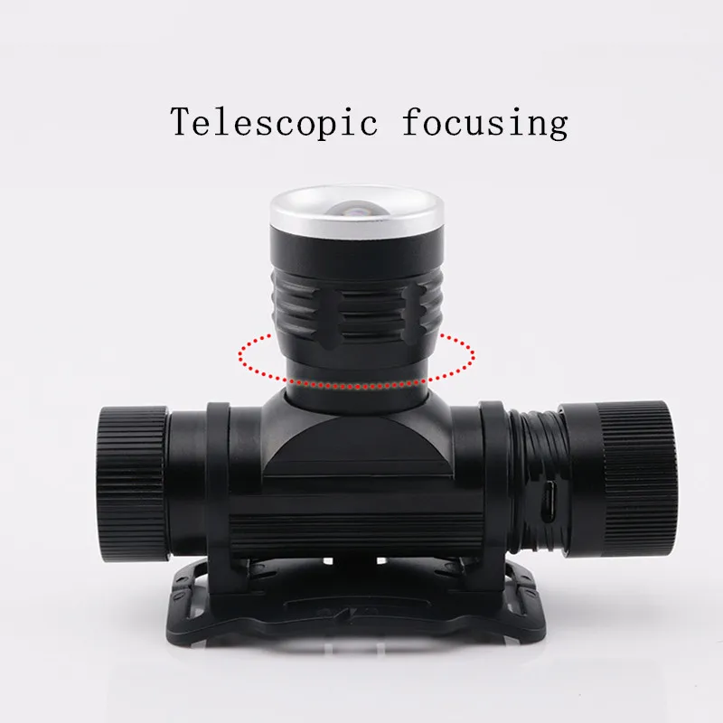 Мощный светодиодный налобный фонарь S0906 с USB-зарядкой T6 для велоспорта 3 режима фонарик кемпинга и рыбалки