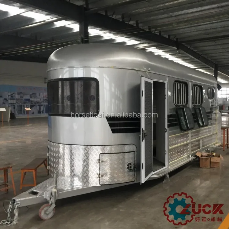 Luxury 2 horse trailer with living quarters to Australia marekt