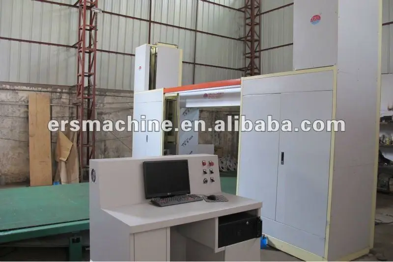 PU foam CNC Circular Contour sponge cutting machinery worktable with mesh belt