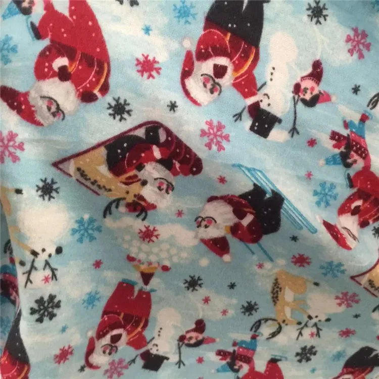 flannel fabric para navidad telas para pijamas /sabanas franela cotton flannel fabric terry fabric