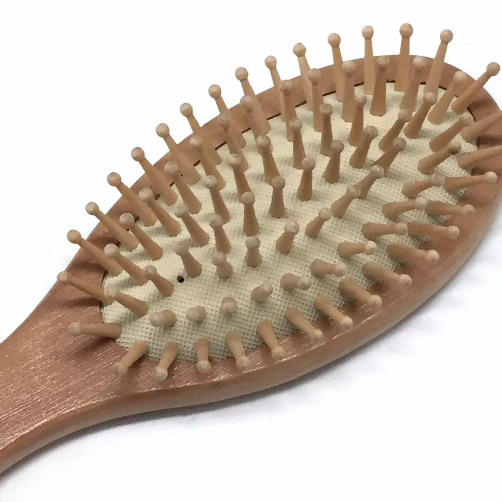 Osaki Brand Massage Paddle Brush Hair Straightening Brush Cushion Wooden Hair Brush