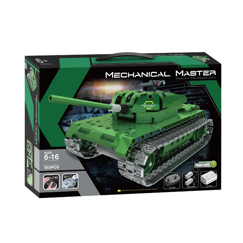 453 pcs building bricks 2.4G 4 CH radio control toy rc tank