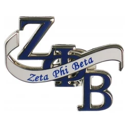 Прямая продажа от производителя 1920 zeta phi beta греческая буква sorority синий и белый Эмаль zbp брошь с буквами ювелирные