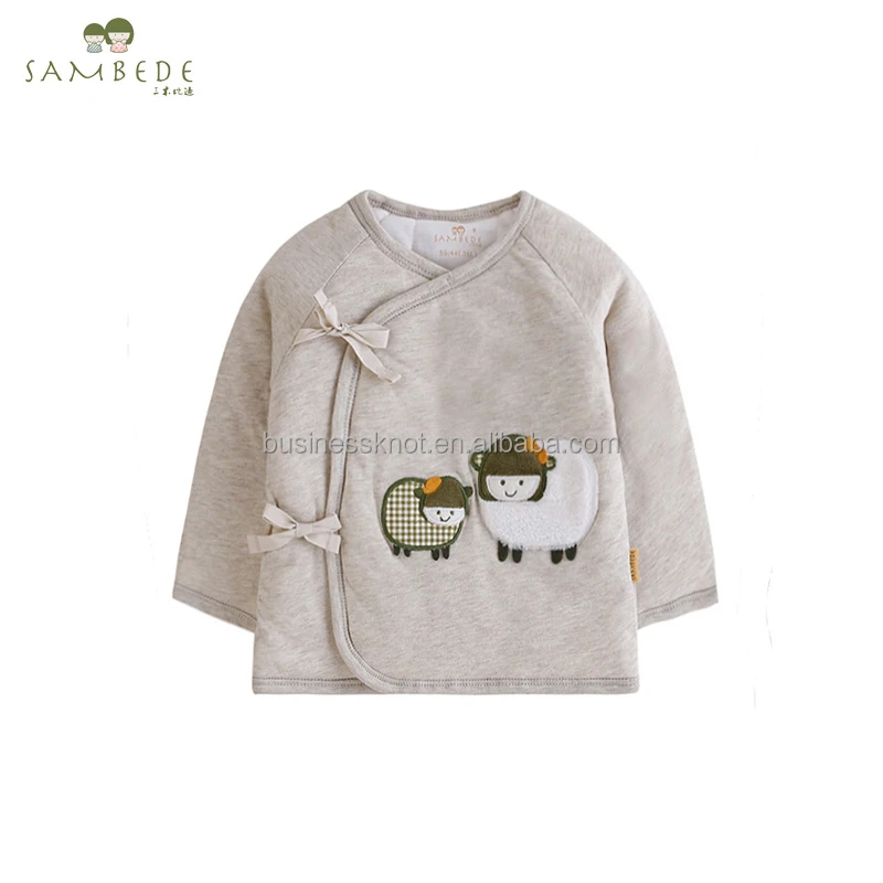 
SAMBEDE Newborn Cotton Kimono Blouse Cute Baby Sheep Pattern Warm Baby Clothes SM5413 