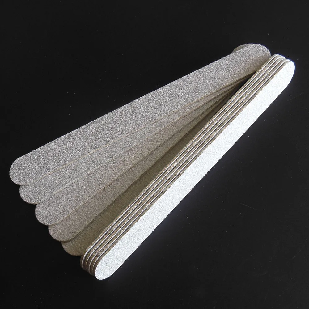 zebra wood nail file wooden emery board 100/180