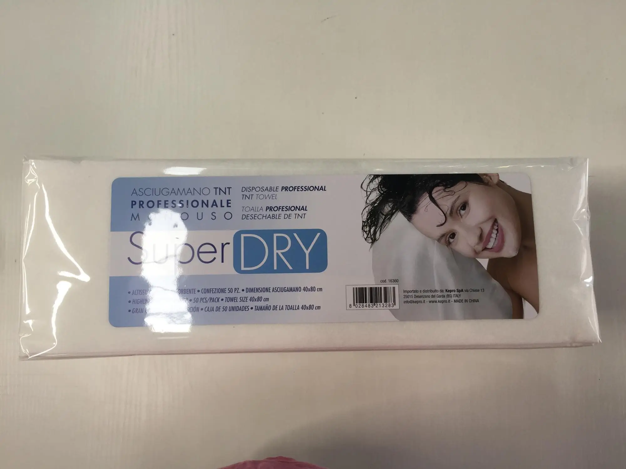 Disposable super absorbent towels  non-woven hair towels salon towels