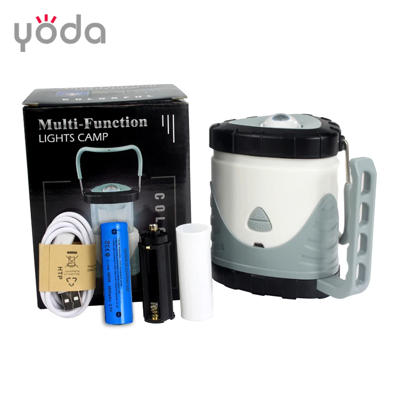 High quality T1062 Rechargeable colorful light led camping lantern flashlight