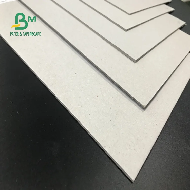 Recyclable 1.5mm 2mm 3mm thick grey back cardboard sheets for packaging box