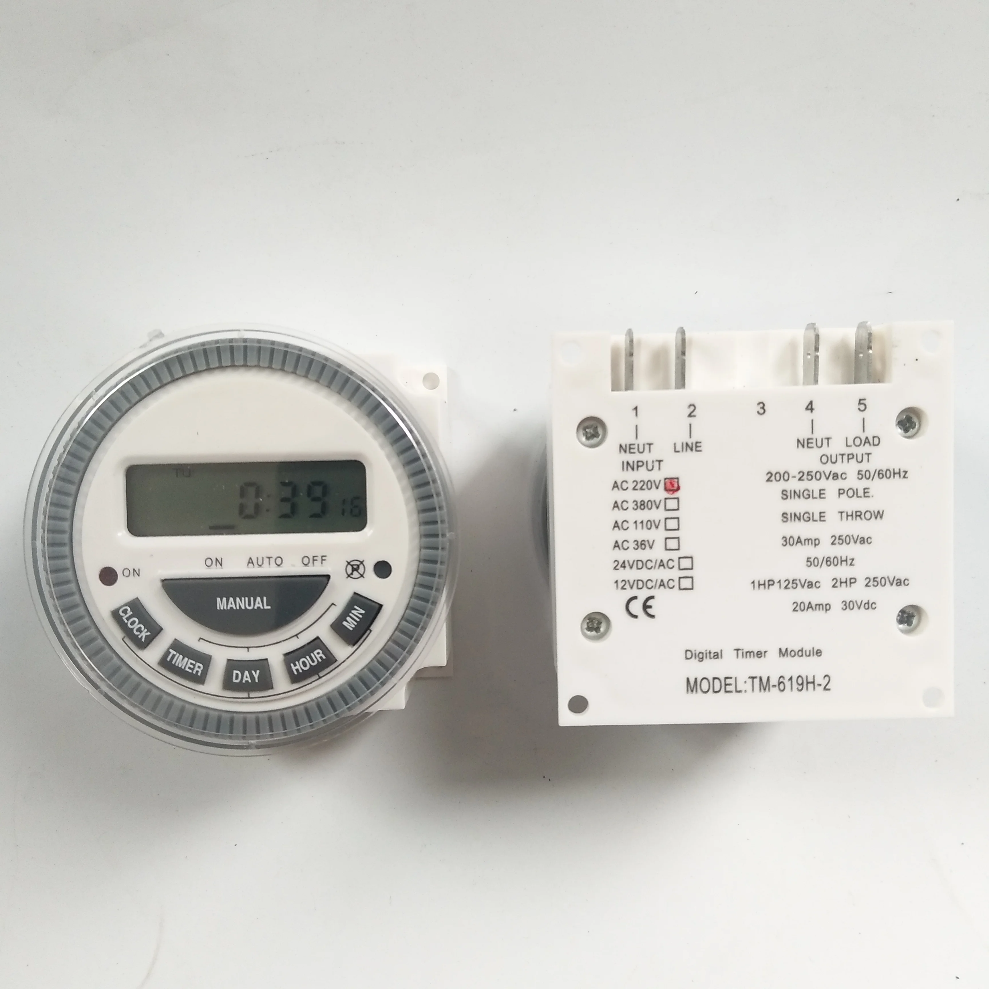  Цифровой таймер Frontier TM619 30A 220V 110V 24V