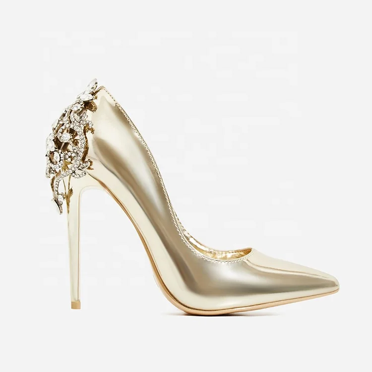 High quality ladies luxury diamonds women high heel shoes
