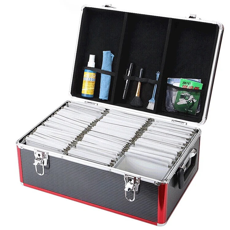 Large custom makeup jewel plastic wooden aluminum 1000 cd case