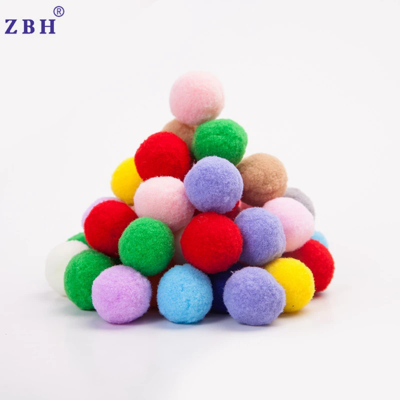 Wholesale Good Quality Mixed Color Nylon Polyester PomPom Small Pompom