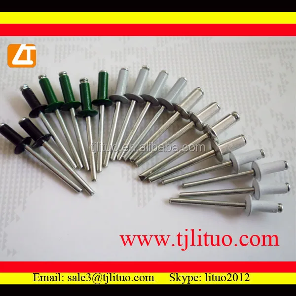 al blind rivets with steel mandrel 5050 aluminum steel blind rivet 3 mm rivet