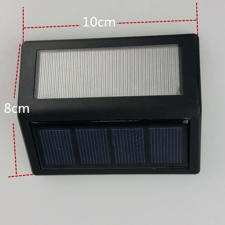 
ruocin solar Outdoor Garden Solar Light Pole For Outdoor solar fence light solar stair light with 6pcs LED 