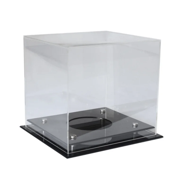 Factory customized  clear acrylic golf ball display box case stand