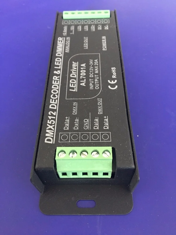 20A Dimming 0-10V PWM LED DMX Dimmer for Digital LED Light