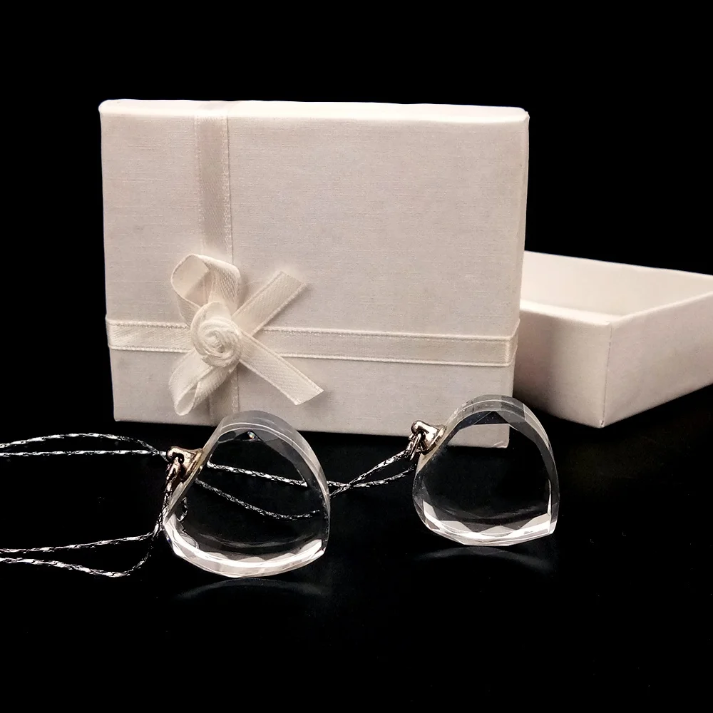 Honor с украшением в виде кристаллов по индивидуальному заказу элегантные; Наивысшее качество форме сердца из прозрачного стекла устойчивое ожерелье камней для свадебного подарка