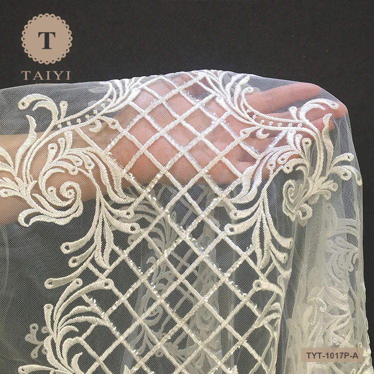 2018 Most Popular Flower Embroidery Lace Fabric Wholesale