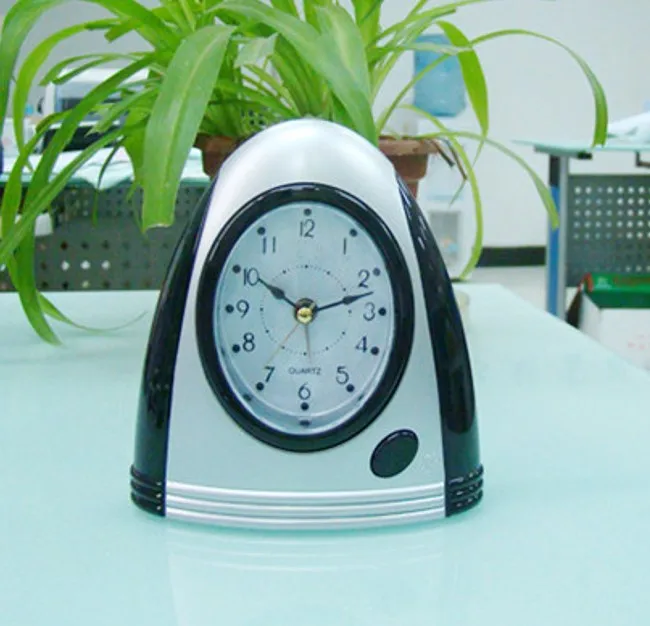 nice pretty bullet shape desktop snooze light alarm clocks
