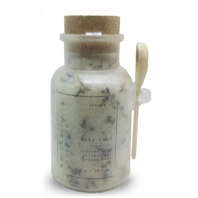 
Private label fruity spa gift deep cleaning moisturizing bath salt natural 