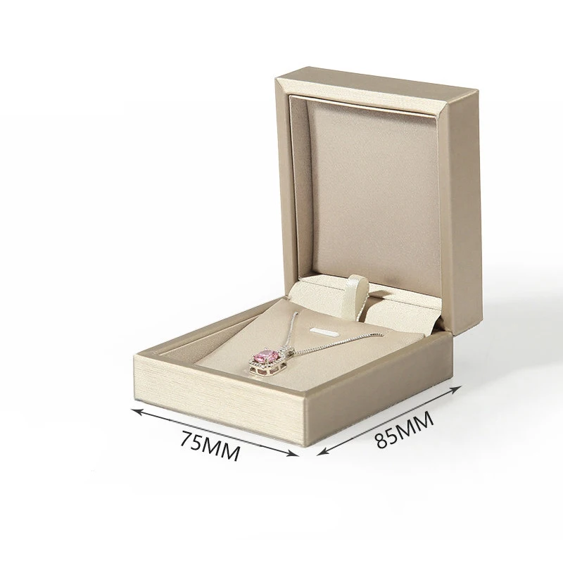 PU Leather Jewelry Display Storage Box Pendant Necklace Jewelry Box High-Grade Ring Jewelry Box