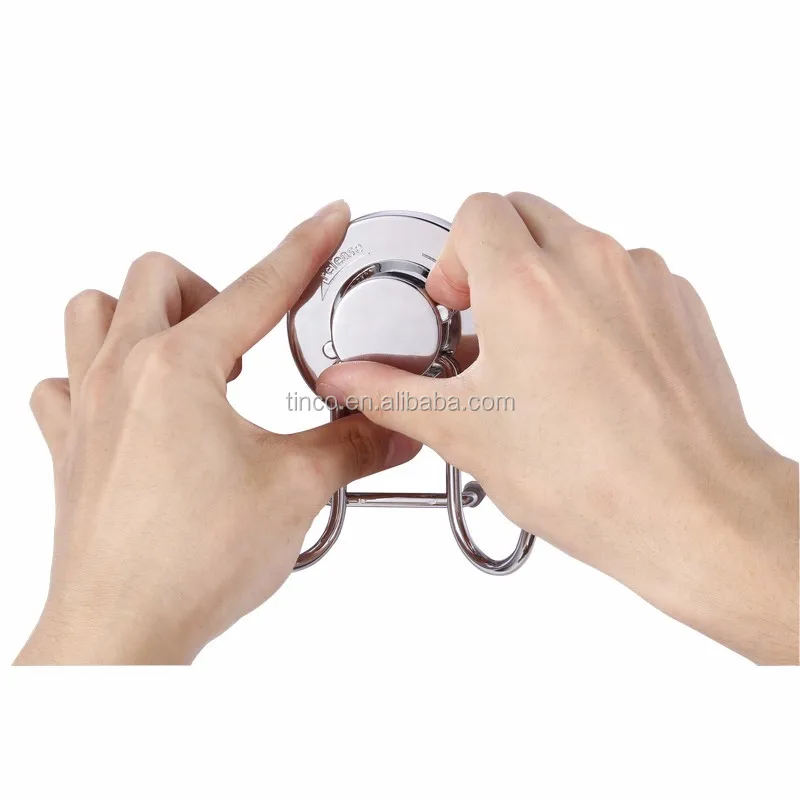 Tinco Chrome Super Vacuum Rubber Suction Cup Hook