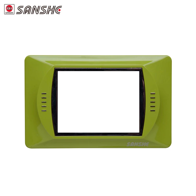 Multi color customizable decorative wall PC material button socket switch frame