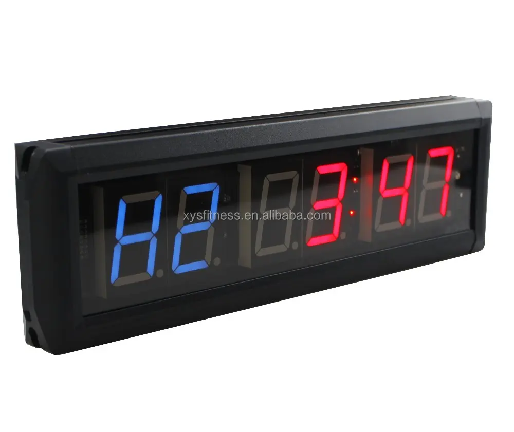 
6 digit 4 inch LED Interval fitness Repeating digital timer 