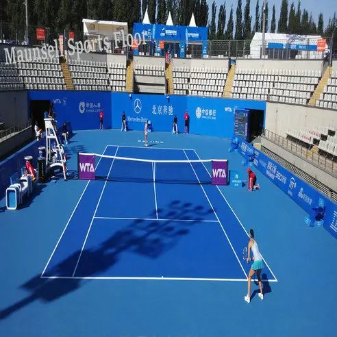 Outdoor PVC Sports Flooring Used for Tennis and basketball courts and kindergarten