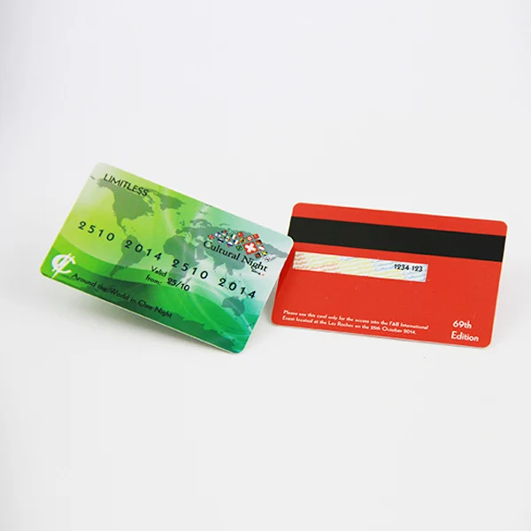 Custom blank gift barcode Plastic hi-co card lo-co card PVC Magnetic Stripe card printing