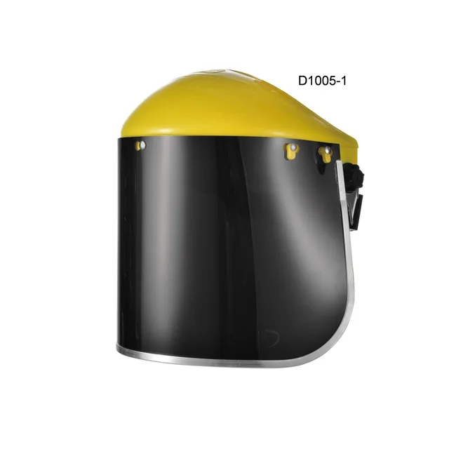 Safety Face Shield Visor With Ce Certificate Pvc Plastic Faceshield With Pp Plastic Visor Black Faceshield