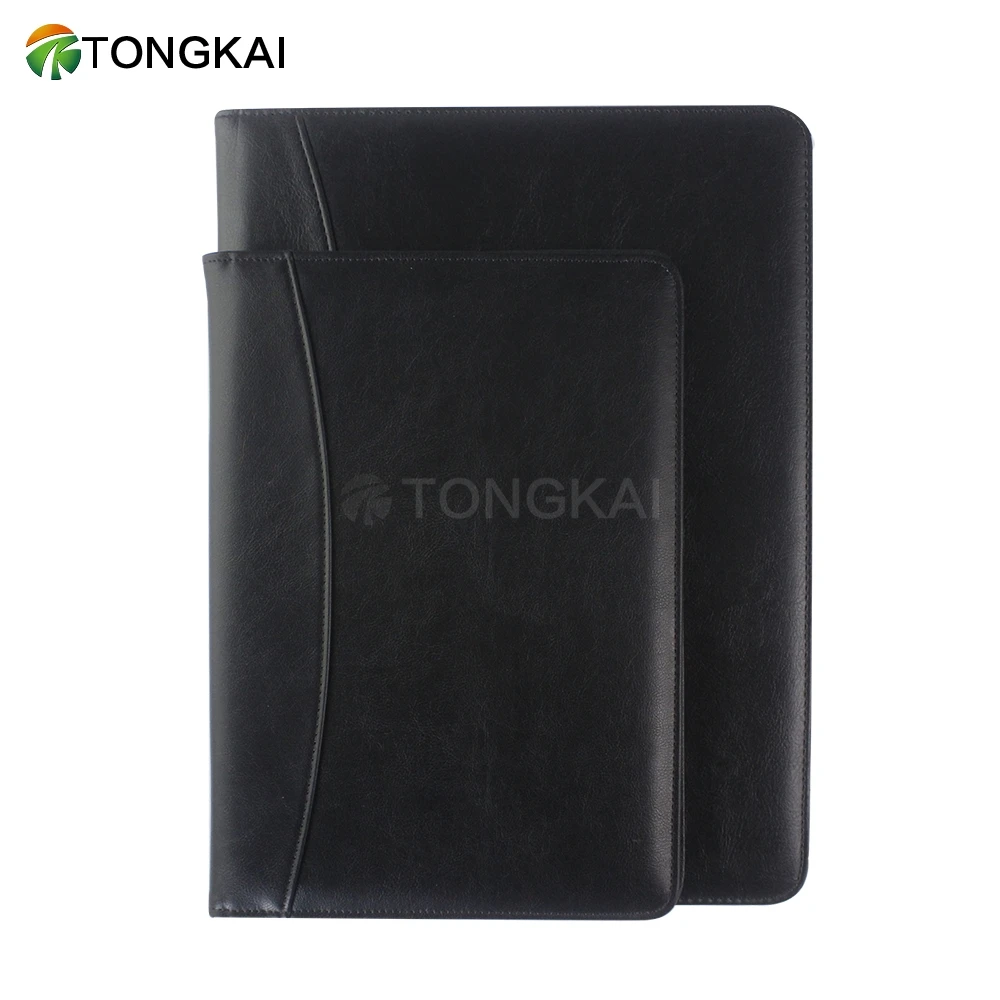 Legal size creative imitation leather folder design a4 leather portfolio folders