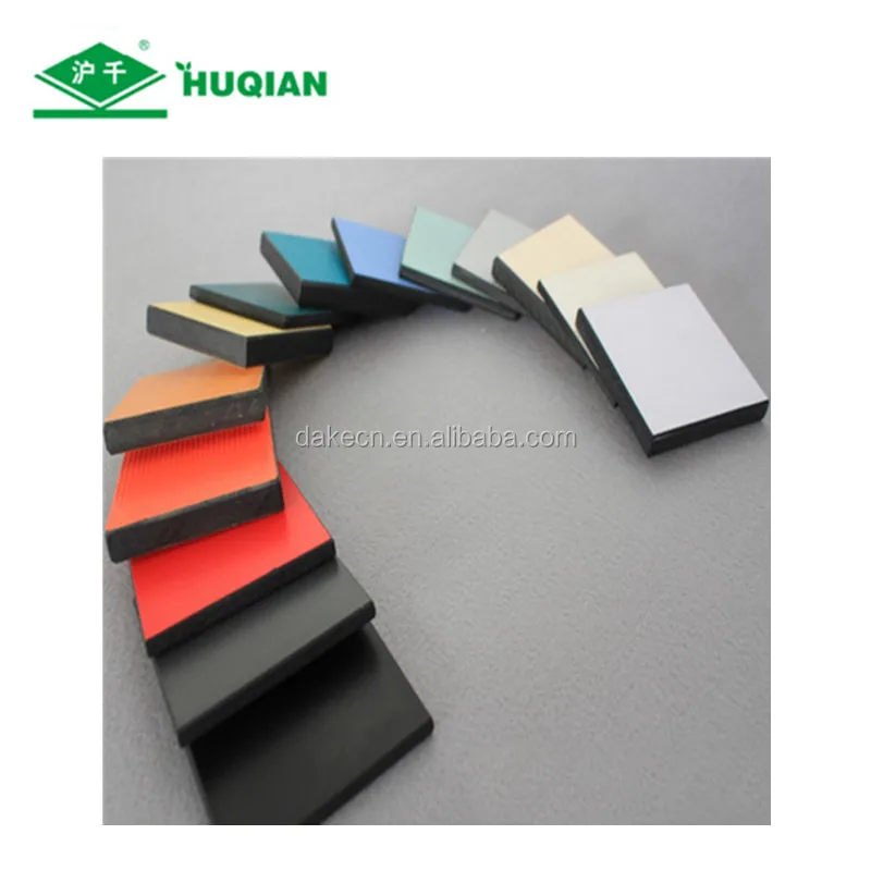 
1220mmx2440mmx18mm E1 fibreboard hardboard formica laminate sheets for cabinet and wardrobe 