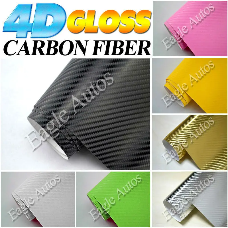 4d все цвета среднего размера углеродного волокна лист виниловой пленки 4 телефона ноутбука автомобиля стены