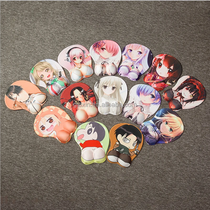 Логотип может быть OEM Большой Сиськи мультфильм девушка коврик для мыши