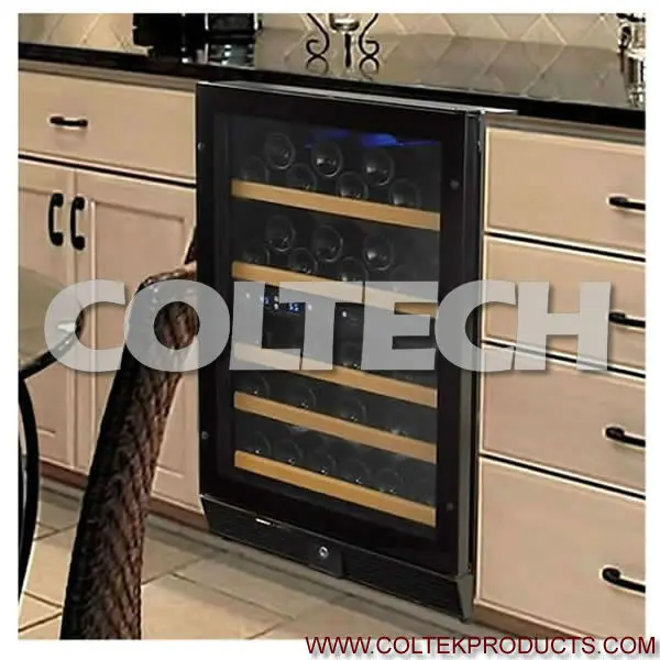 152L 54 бутылки одного temp. зона Полностью стеклянные двери встроенный охладитель вина с CE, CB, ETL aprrovaled