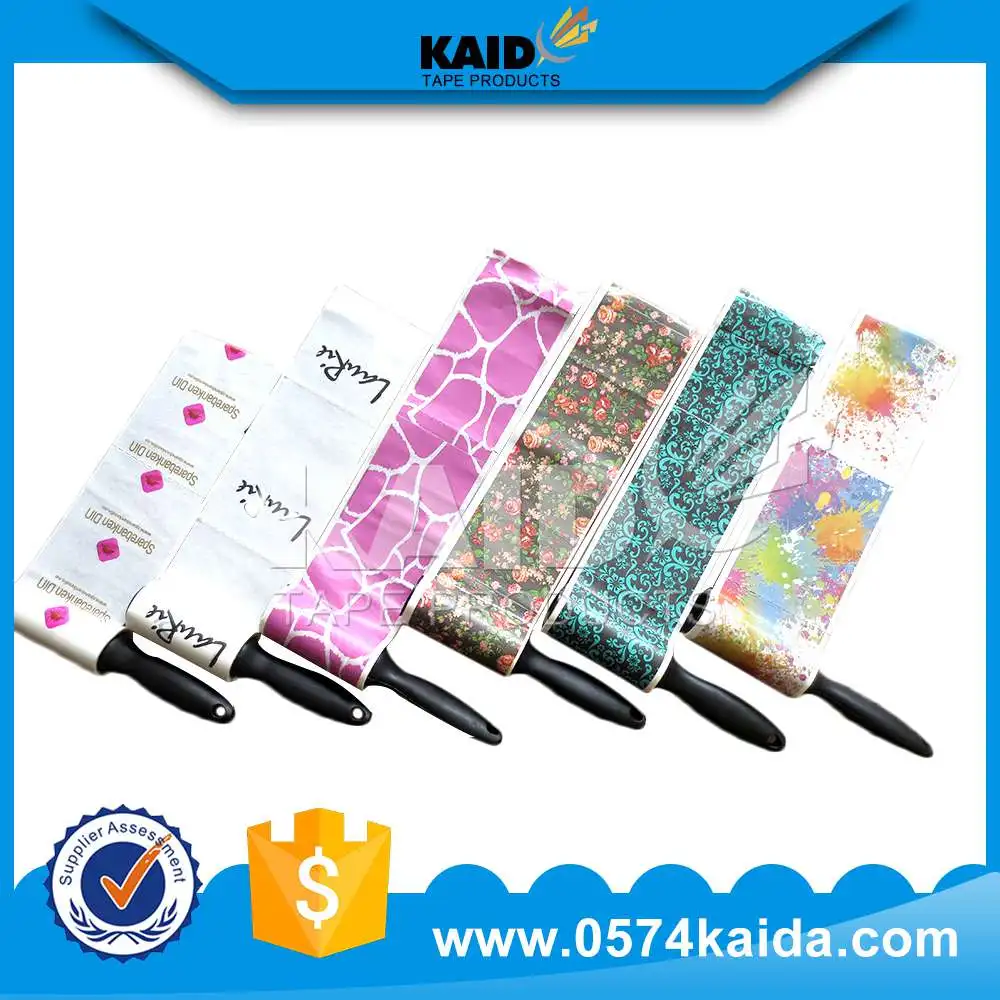 Hot selling double sided pet hair remover brush competitive price pp style lint roller reusable for clothes