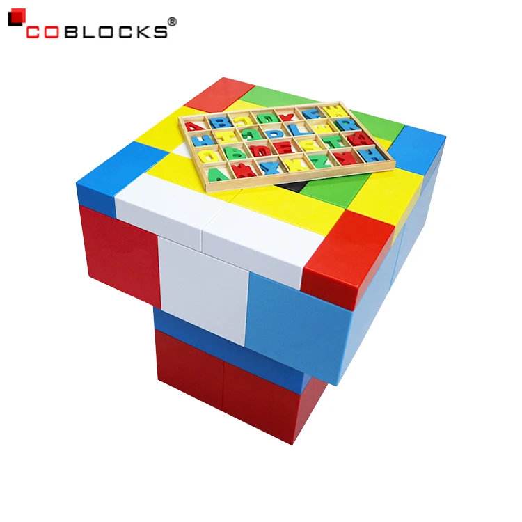 Factory direct sale small building blocks bricks sectional sofa modern for DIY furniture Jumbo Blocks