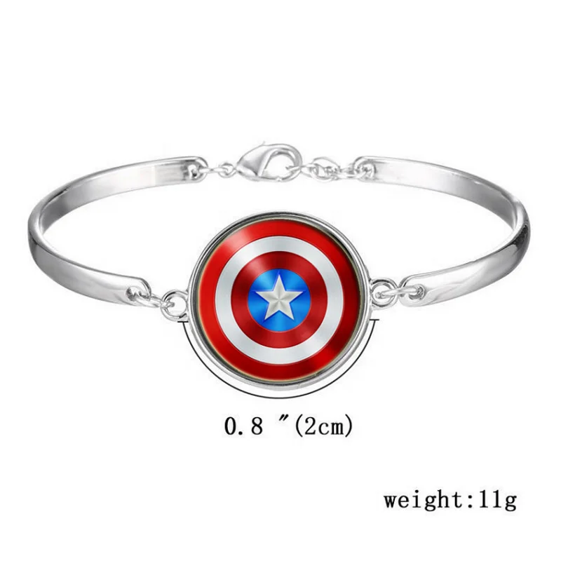 Custom Captain America pattern anchor bracelet