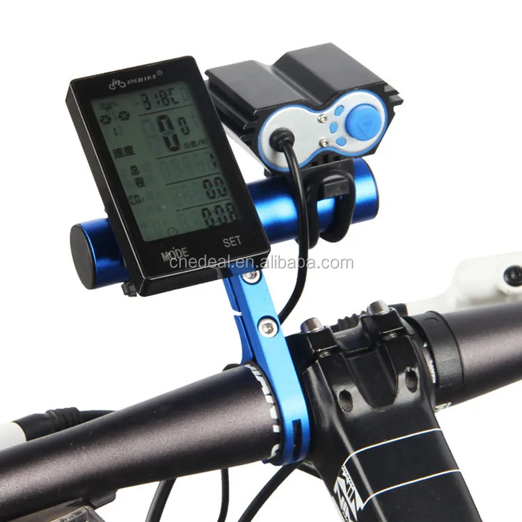 
Jialitte B092 Bicycle Handlebar Extender Mount CNC Alloy Handlebar Extension Bike Extender Clamps for Computer LIghts GPS 