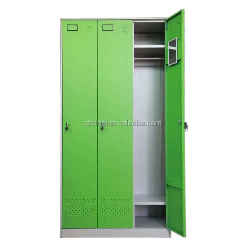 Galvanized Steel Wardrobe 6 Door Student Locker for College Dormitory