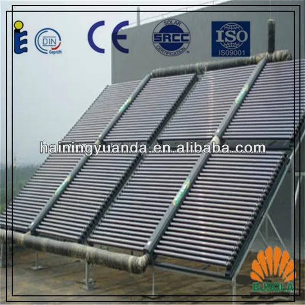 manufacturer direct Engineering Header Box Solar Water Heater for hotel or swimming pool