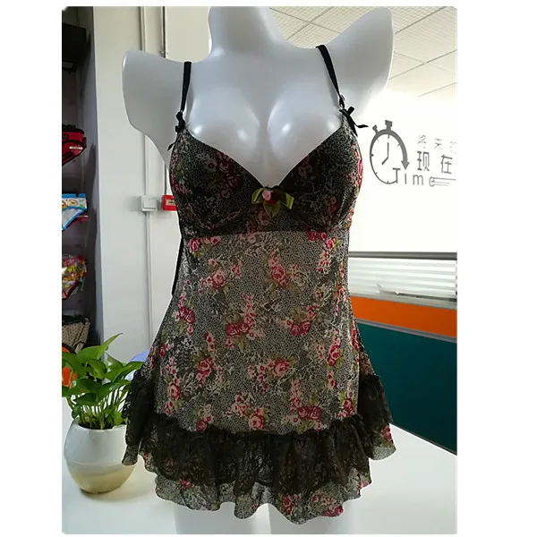 stock babydoll sexy lingerie nightwear