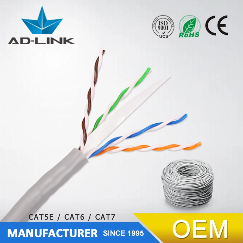 Сетевой кабель utp ad-link lan utp кабель cat6, цена, 4 пары 23awg cat 6 utp кабель