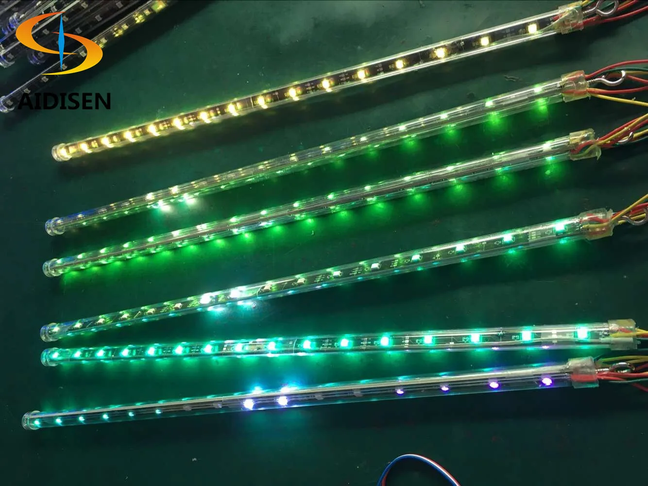 DMX512 WiFi Controlled LED Meteor Tube Light PVC Body for Landscape Nightclub Lighting DC5V to DC24V