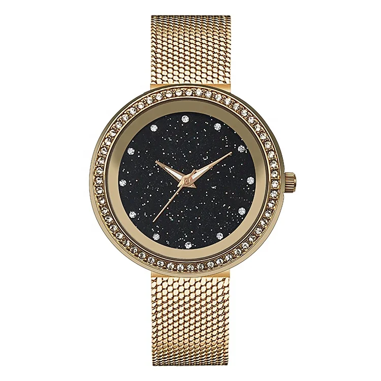 OEM Brand Watches geneva quartz watch low price wholesale china supplier bloom flower starry night dial women watch
