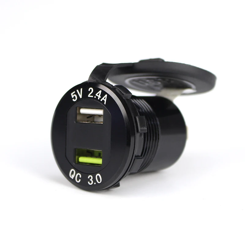  Автобус аксессуары 12 В 24 Мобильные USB 5 2.4A QC3.0 быстрое зарядное устройство для