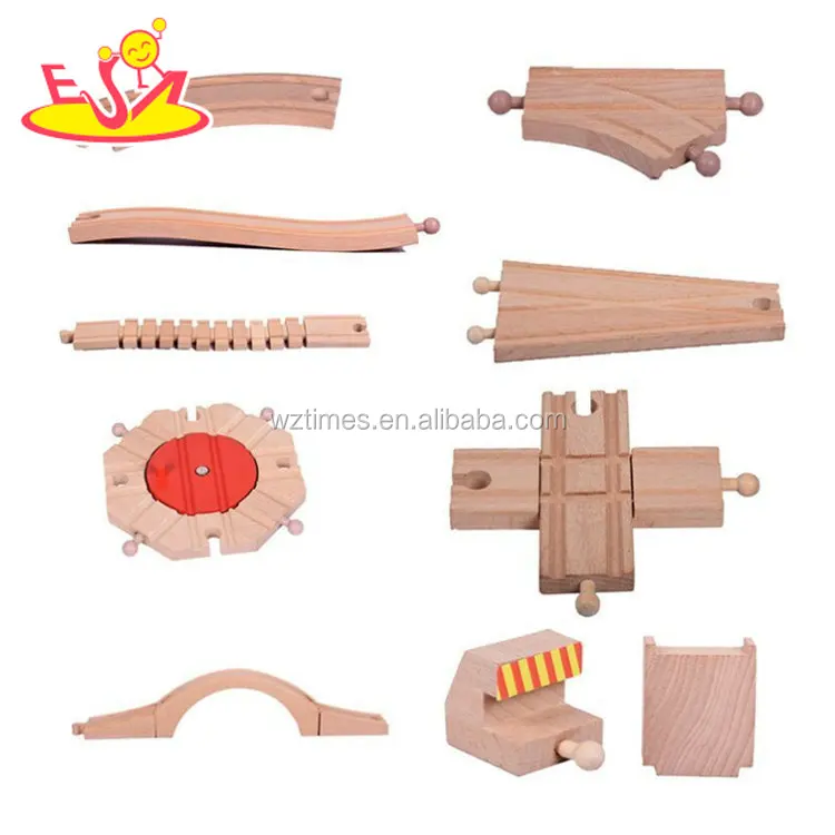 kid Wholesale simply design train toys wooden train track for preschool W04C144